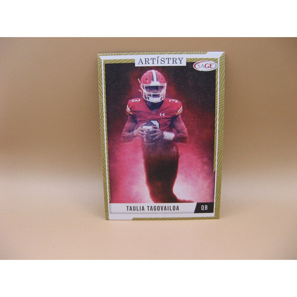 2024 SAGE Artistry Taulia Tagovailoa Canvas Parallel Card #39 Maryland